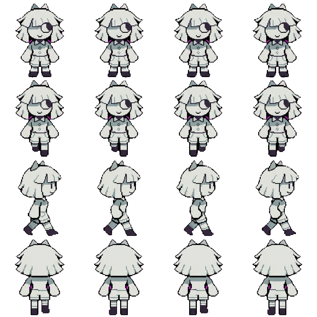 Claire movement sprite