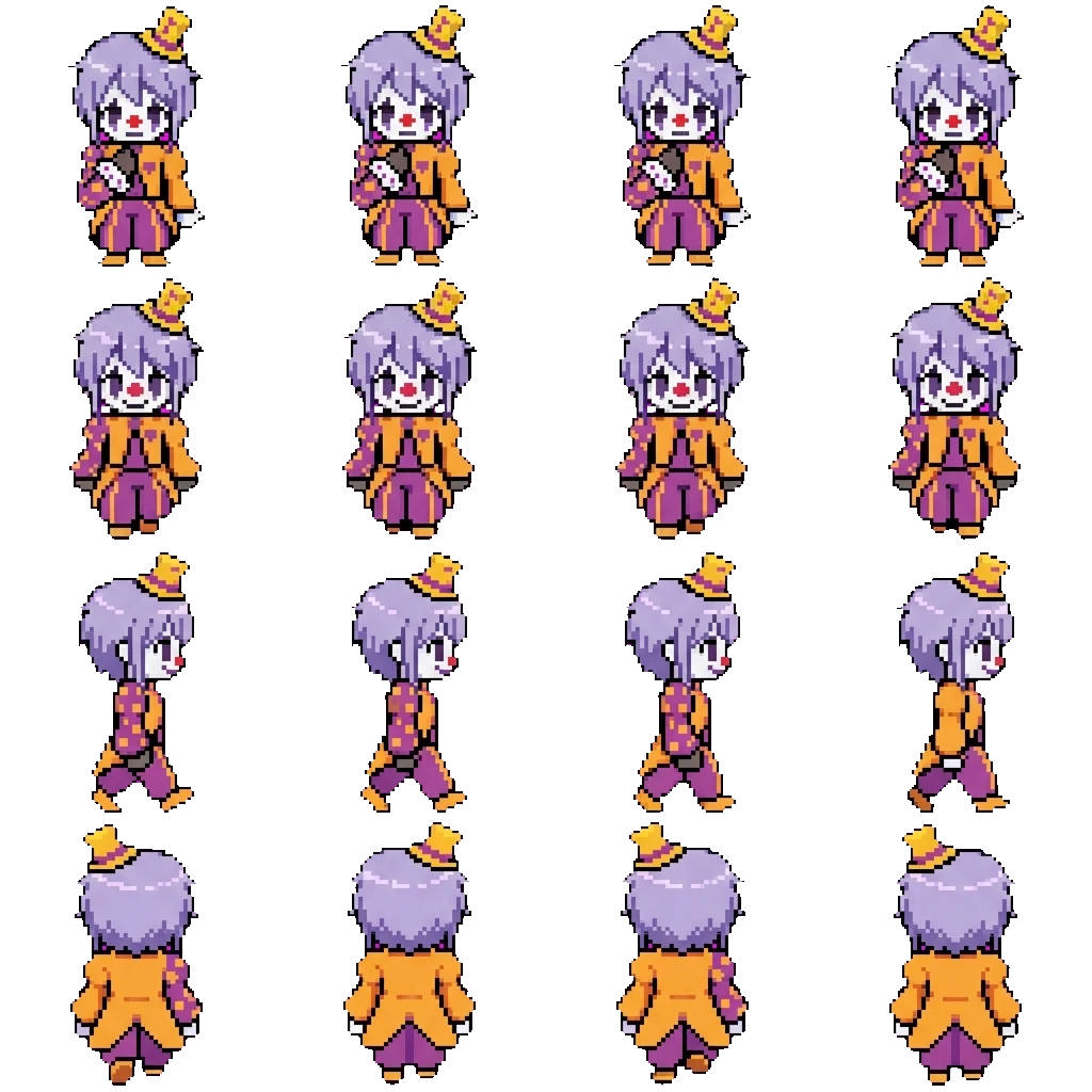 Justin movement sprite