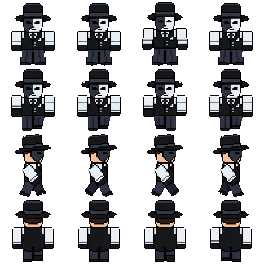 Artful movement sprite