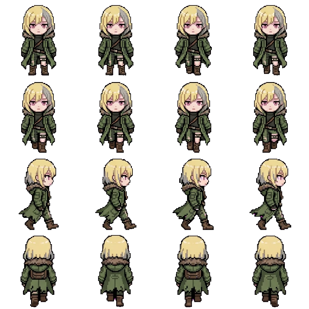 Saki movement sprite