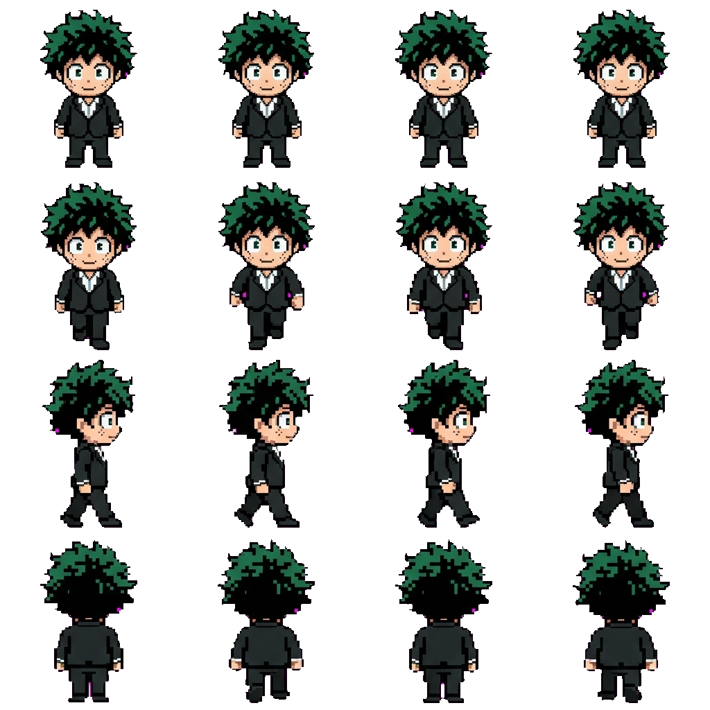 Izuku midoriya movement sprite