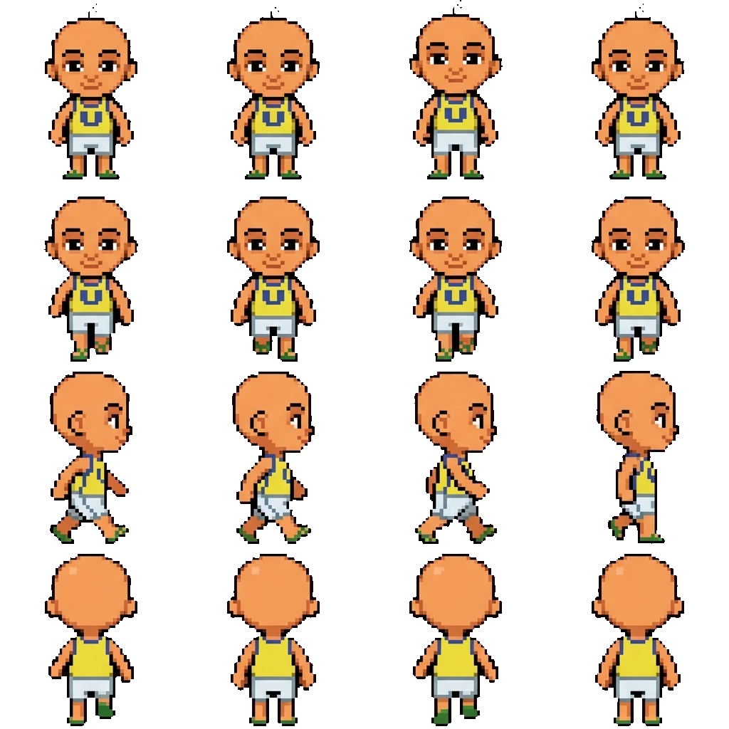 Upin movement sprite