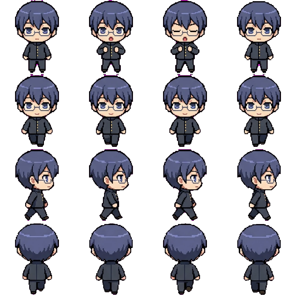 Morishige Sakutaro movement sprite