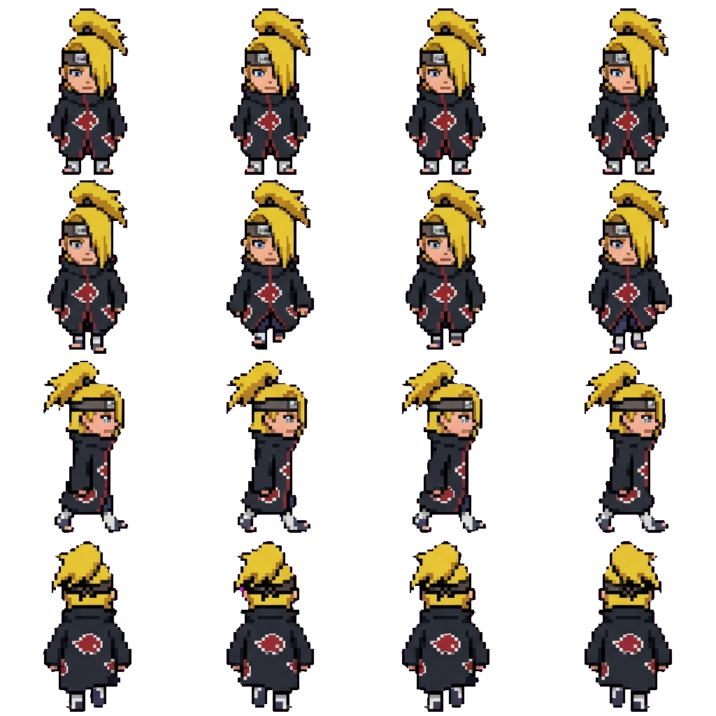 Deidara movement sprite