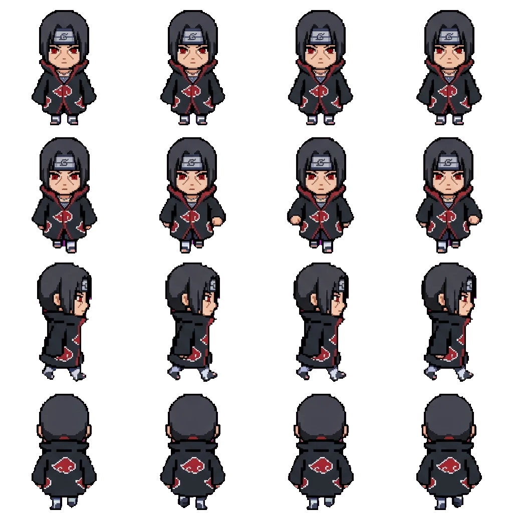 Itachi Uchiha movement sprite