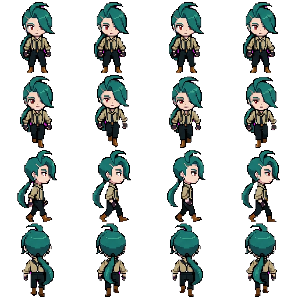 Rika movement sprite