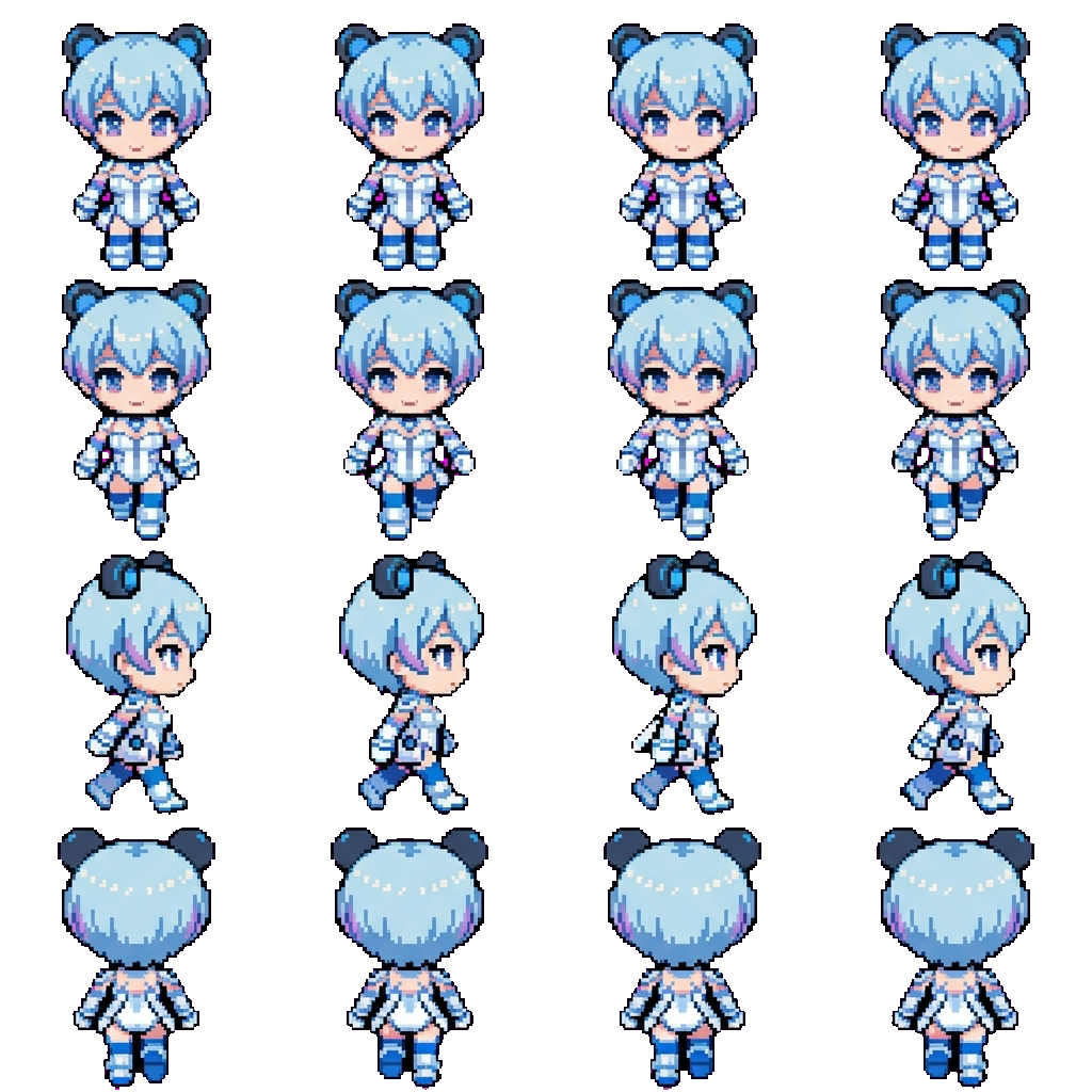 Ritsu Minetsuki movement sprite
