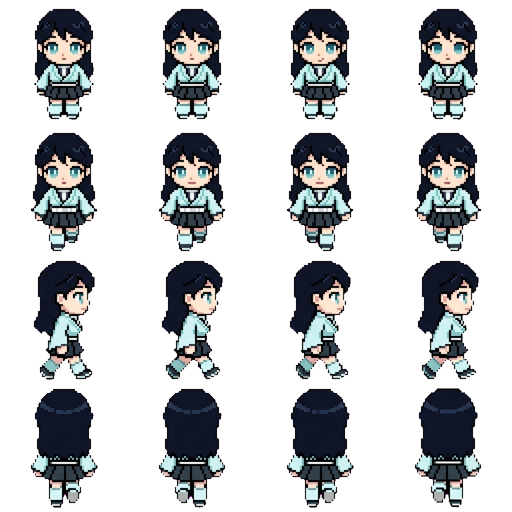 Taiko Tomioka movement sprite