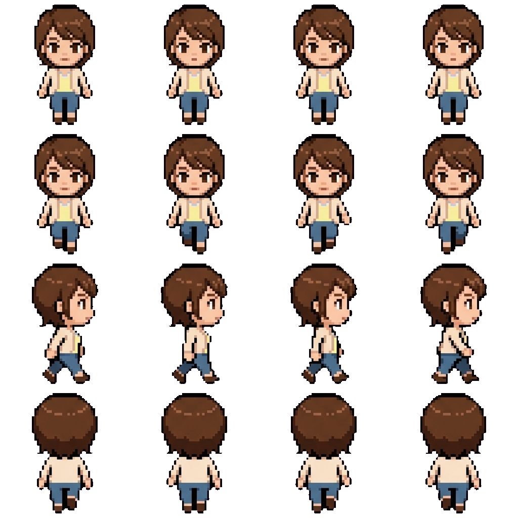 Riko Saida movement sprite