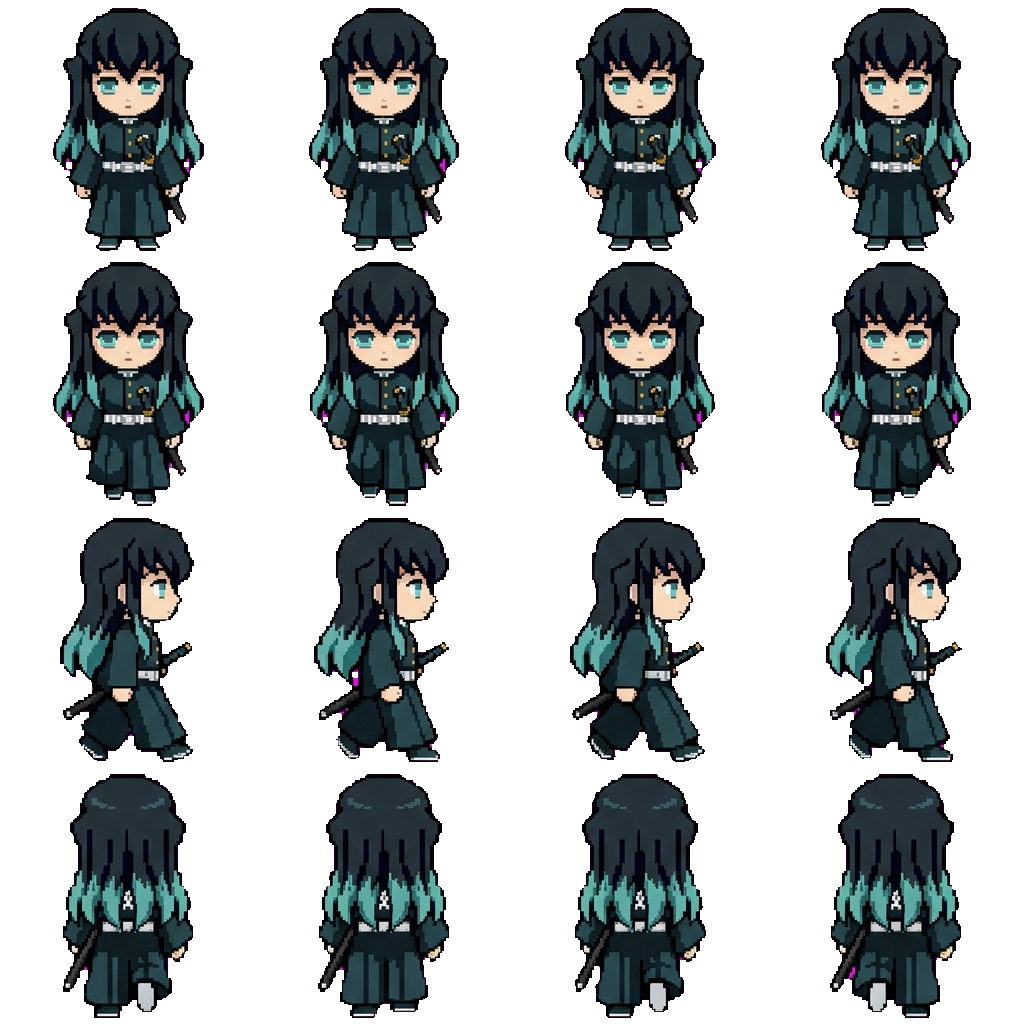 Muichiro Tokito movement sprite
