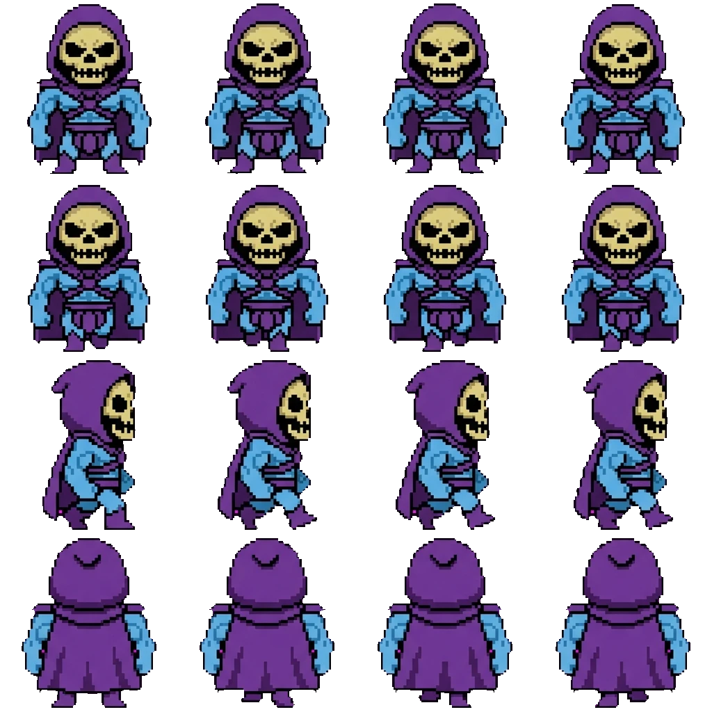 Skeletor movement sprite