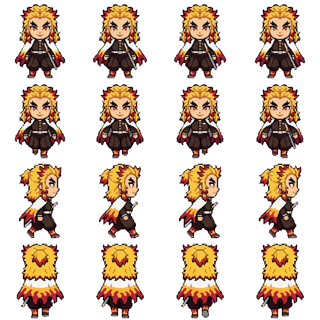 Kyojuro Rengoku movement sprite