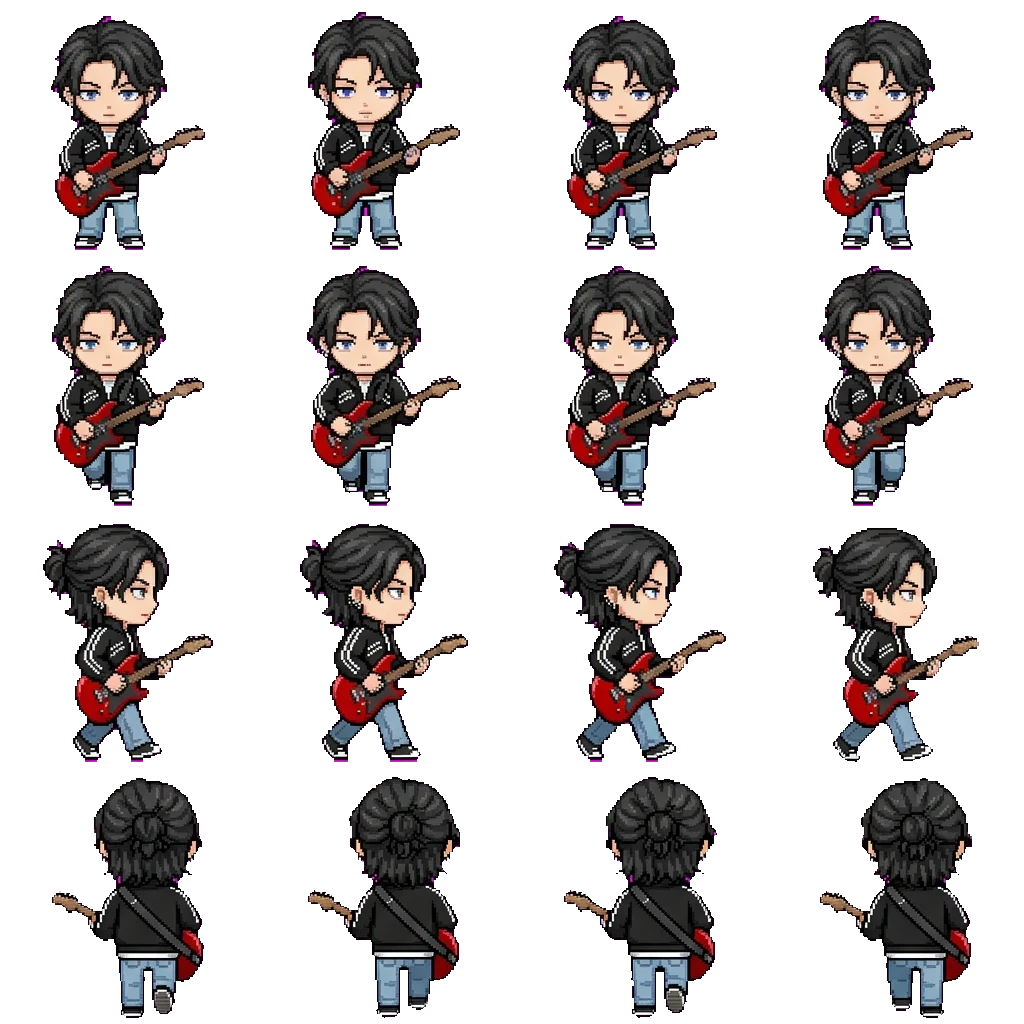Gaku Sausei movement sprite
