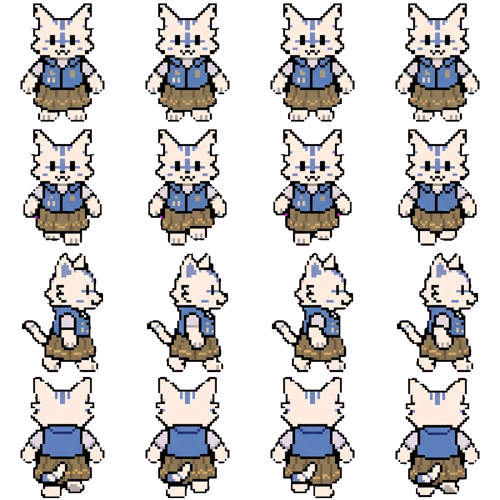 Doodle movement sprite
