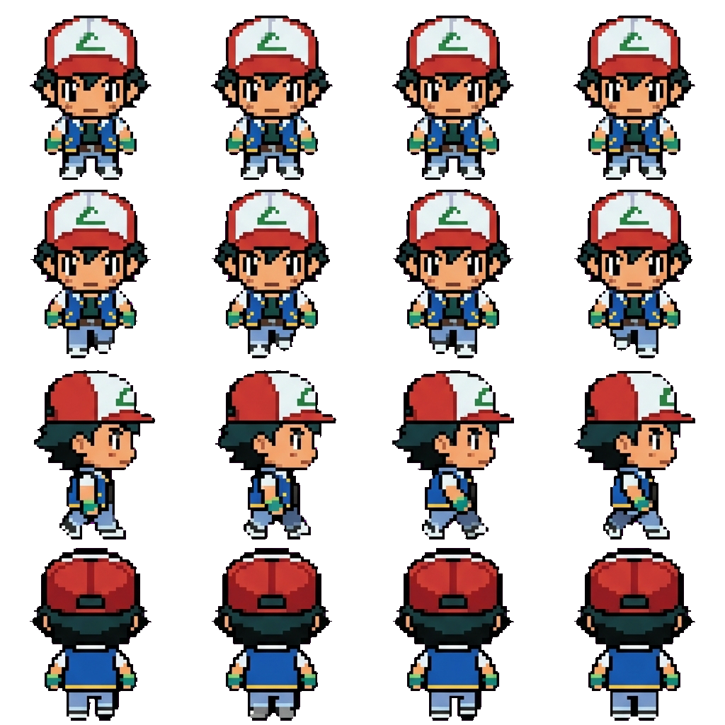 Ash Ketchum..? movement sprite