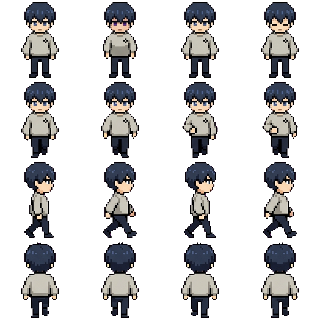 Isagi Yoichi movement sprite
