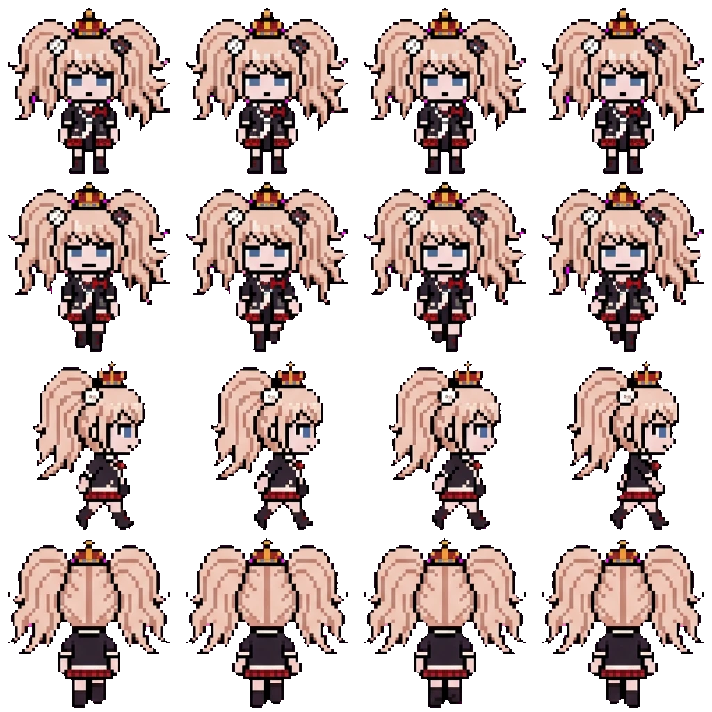 Junko Enoshima movement sprite