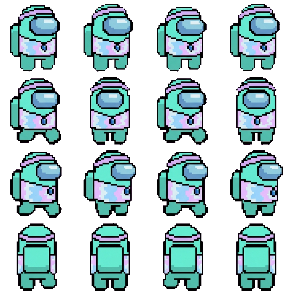 Cyan movement sprite