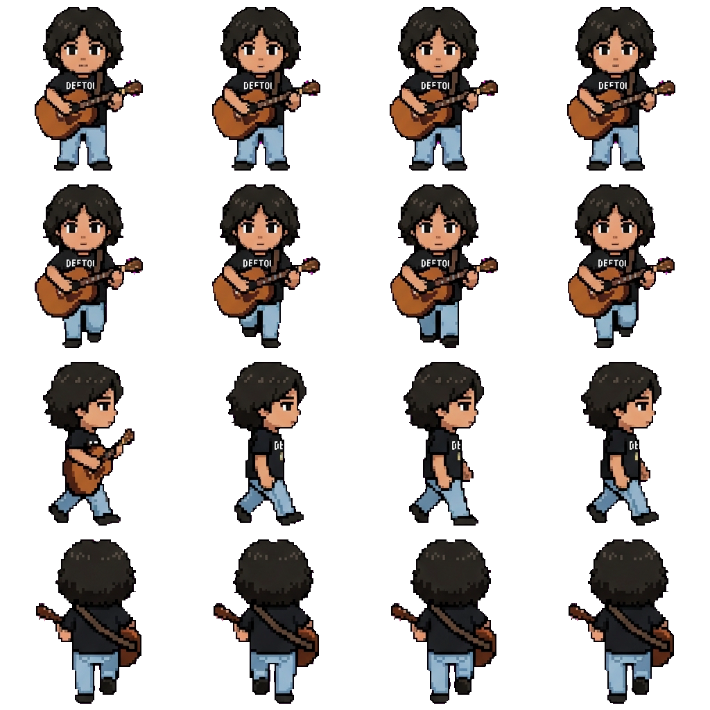 Justin movement sprite