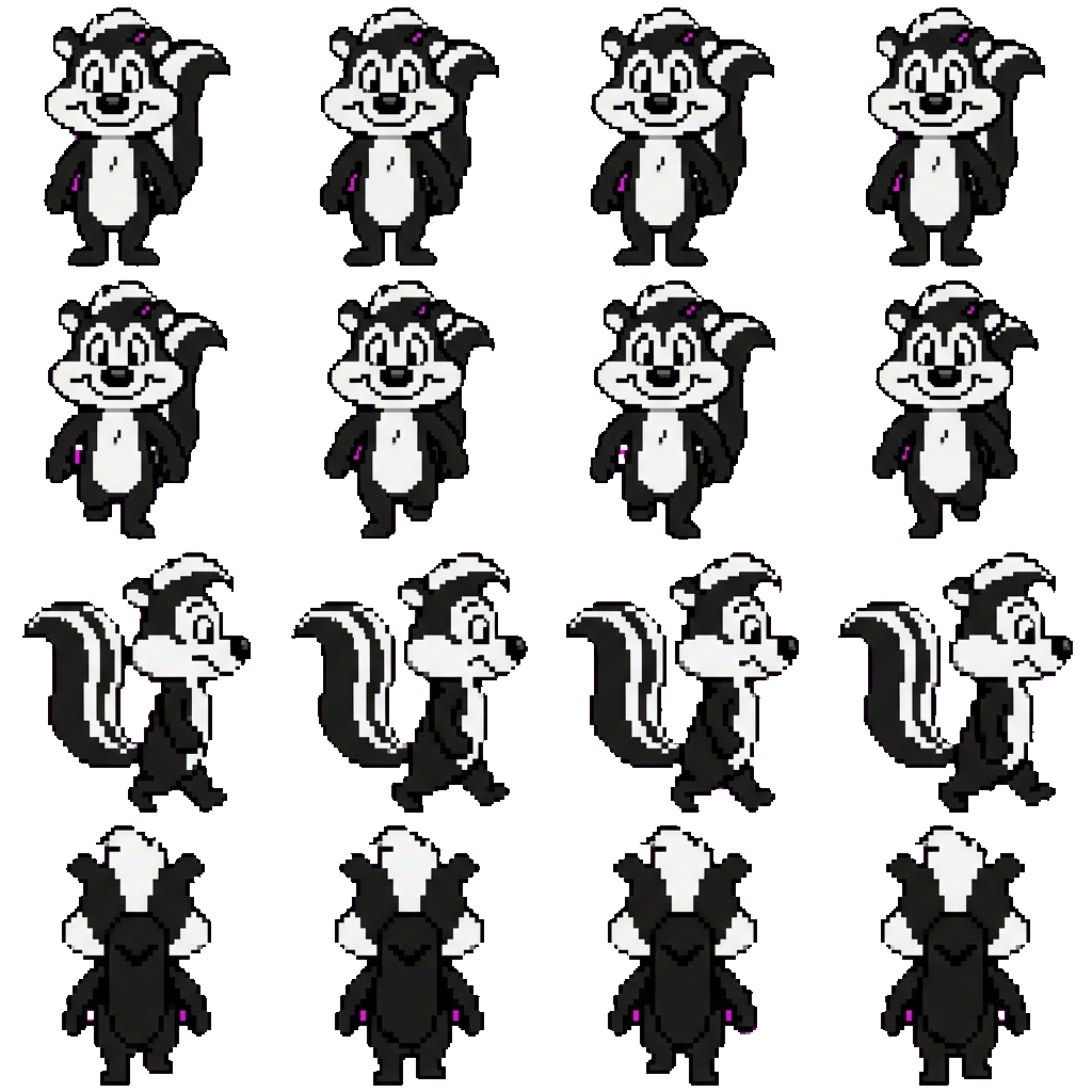 Pepe Le Pew movement sprite
