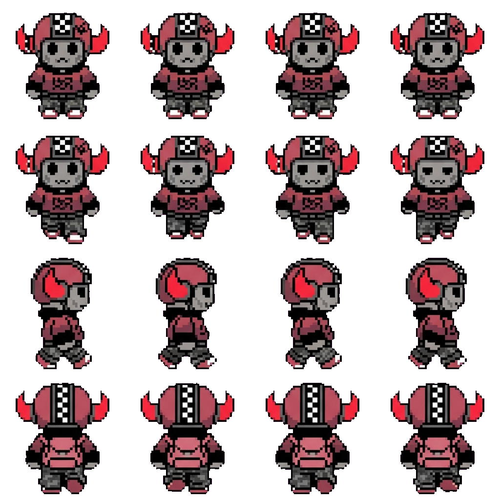 Skateboard movement sprite