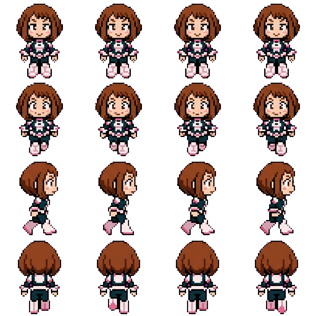 Uraraka movement sprite