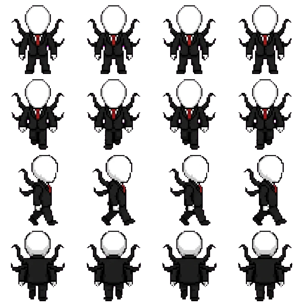 Slenderman movement sprite