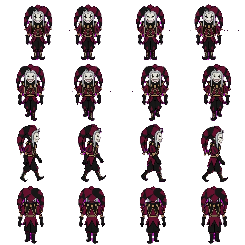 Pierrot movement sprite