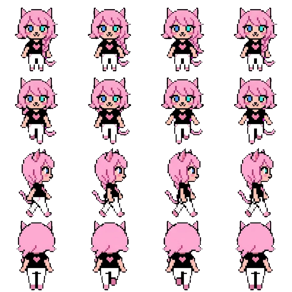 Nekomona movement sprite