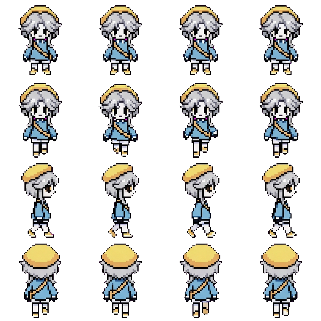 Pierrot movement sprite