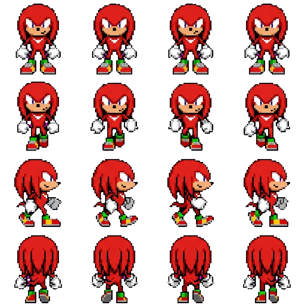 Knuckles movement sprite