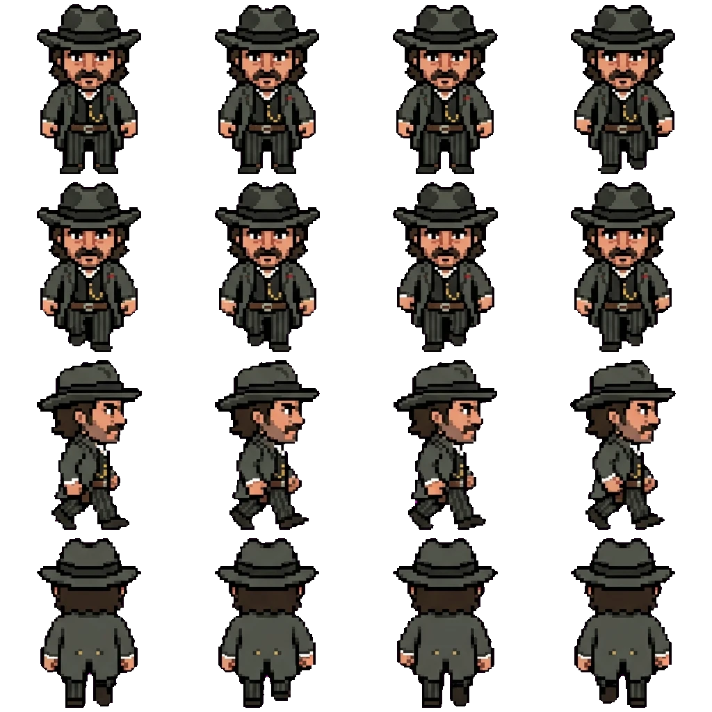 Dutch Van Der Linde movement sprite
