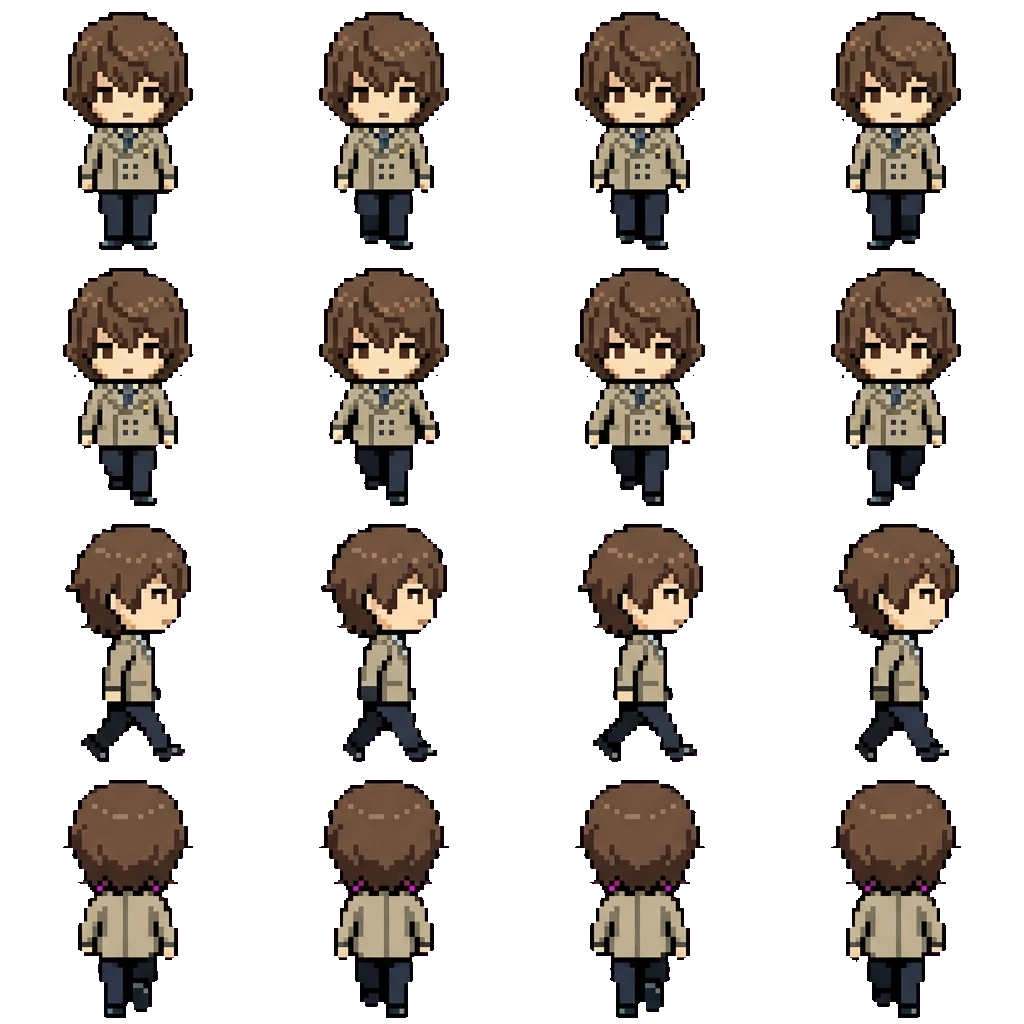 Goro Akechi movement sprite