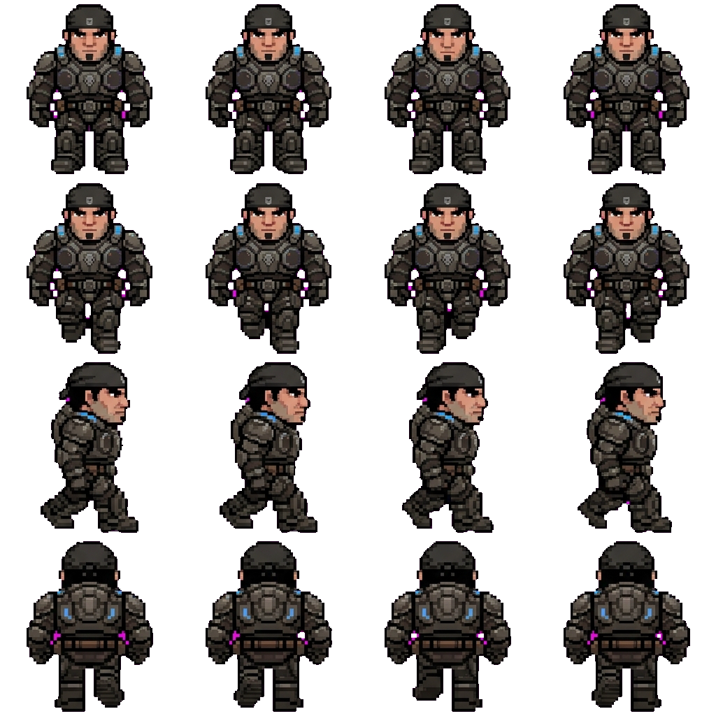 Marcus fenix movement sprite
