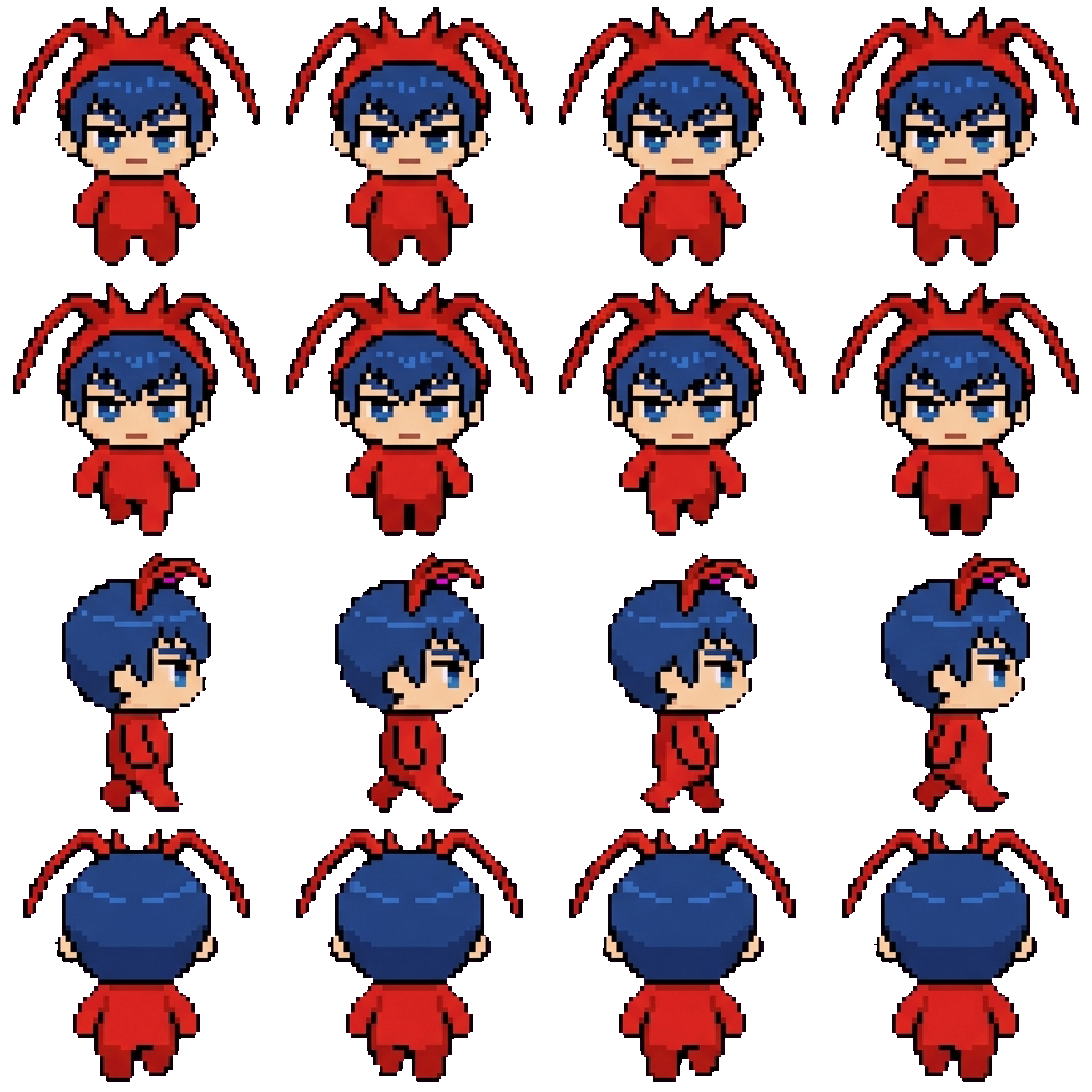 Puzzle Isagi movement sprite