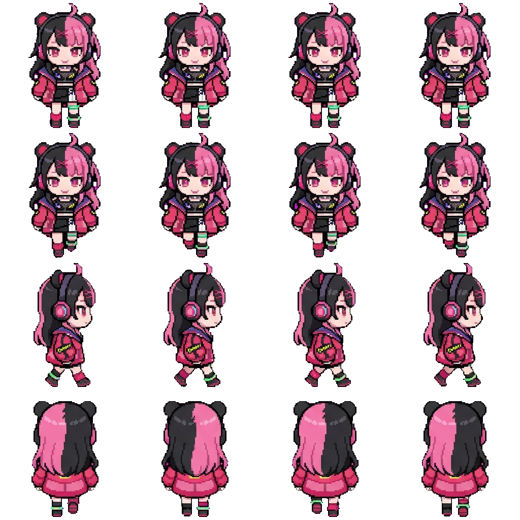 Yuno Sengoku movement sprite