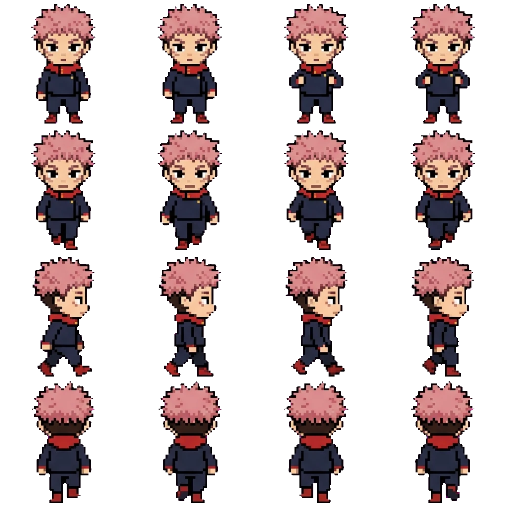 Yuji Itadori movement sprite