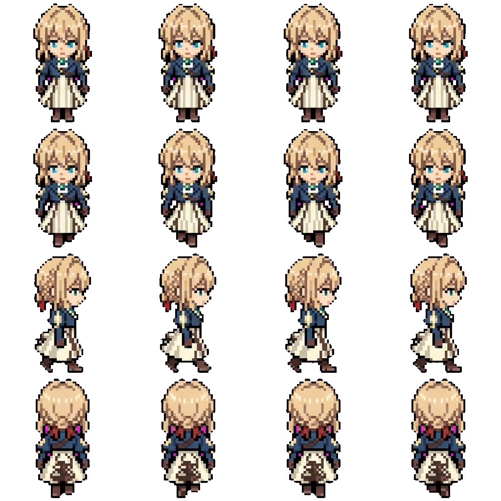 Violet Evergarden movement sprite