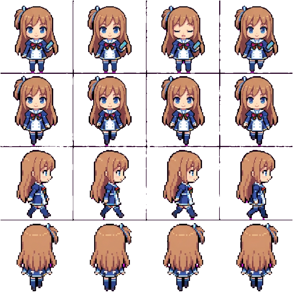 Ai Madobe movement sprite
