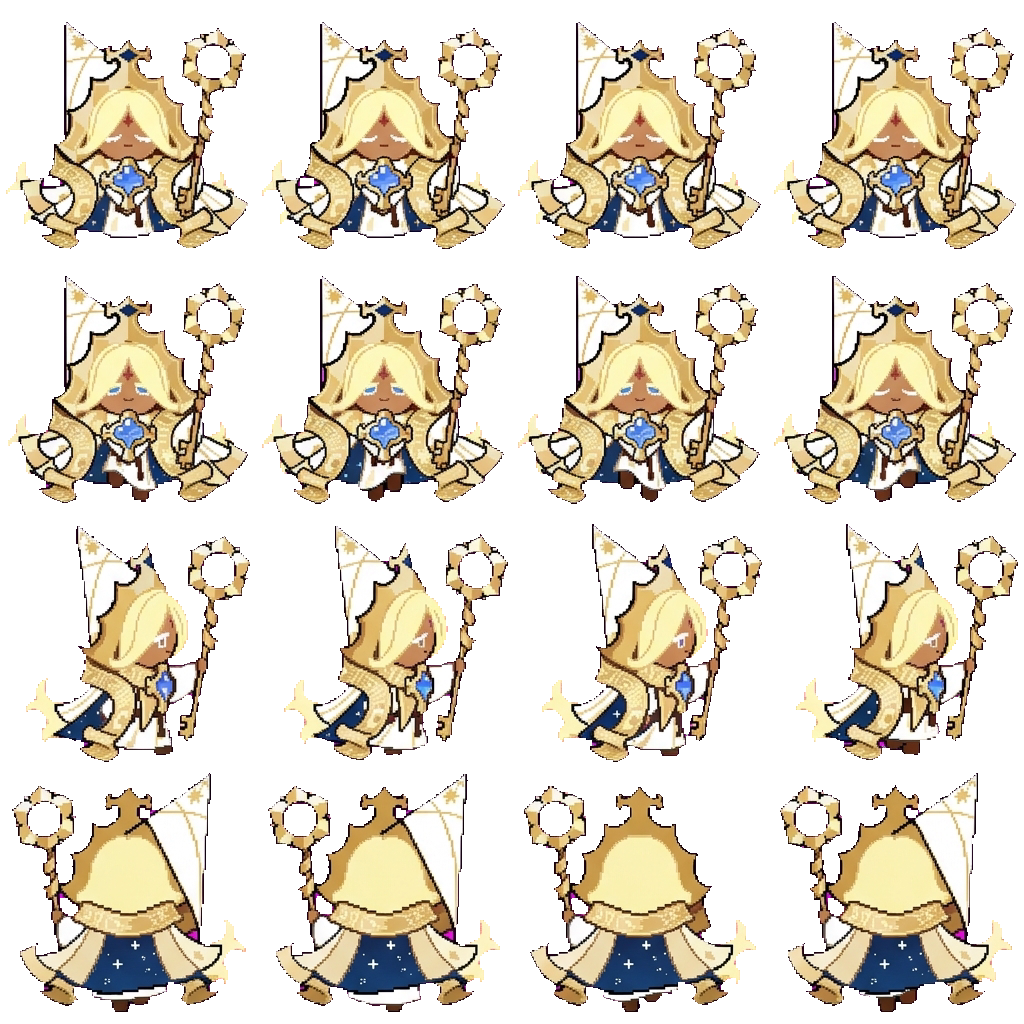 Pure vanilla cookie movement sprite