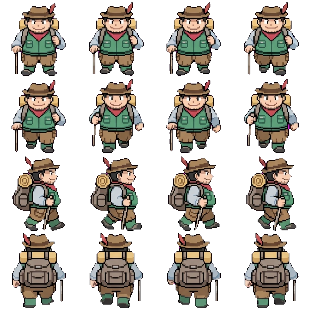 Hachi movement sprite