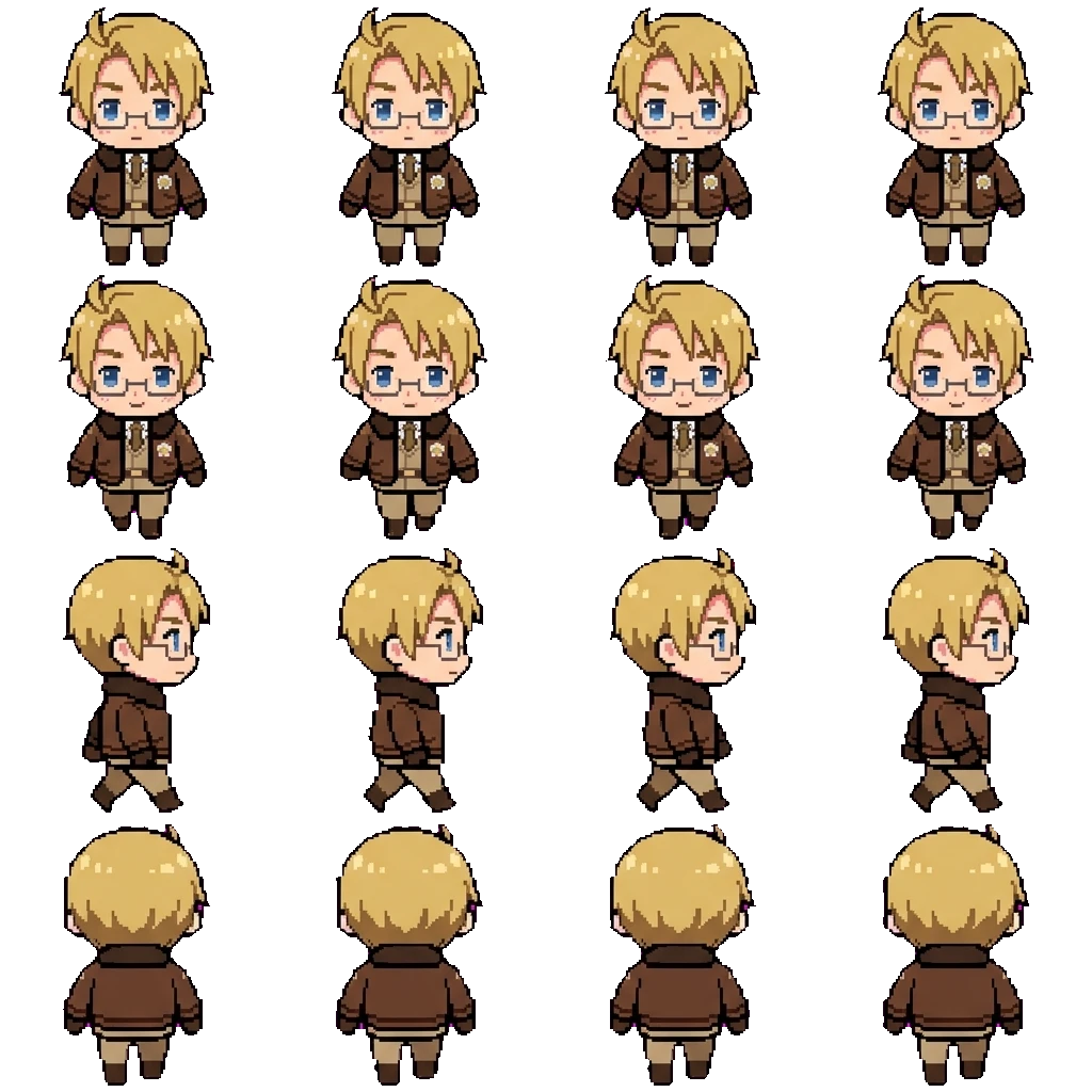Alfred F Jones movement sprite