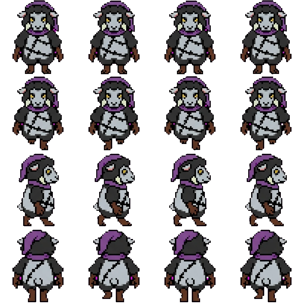 Witch Sheep movement sprite