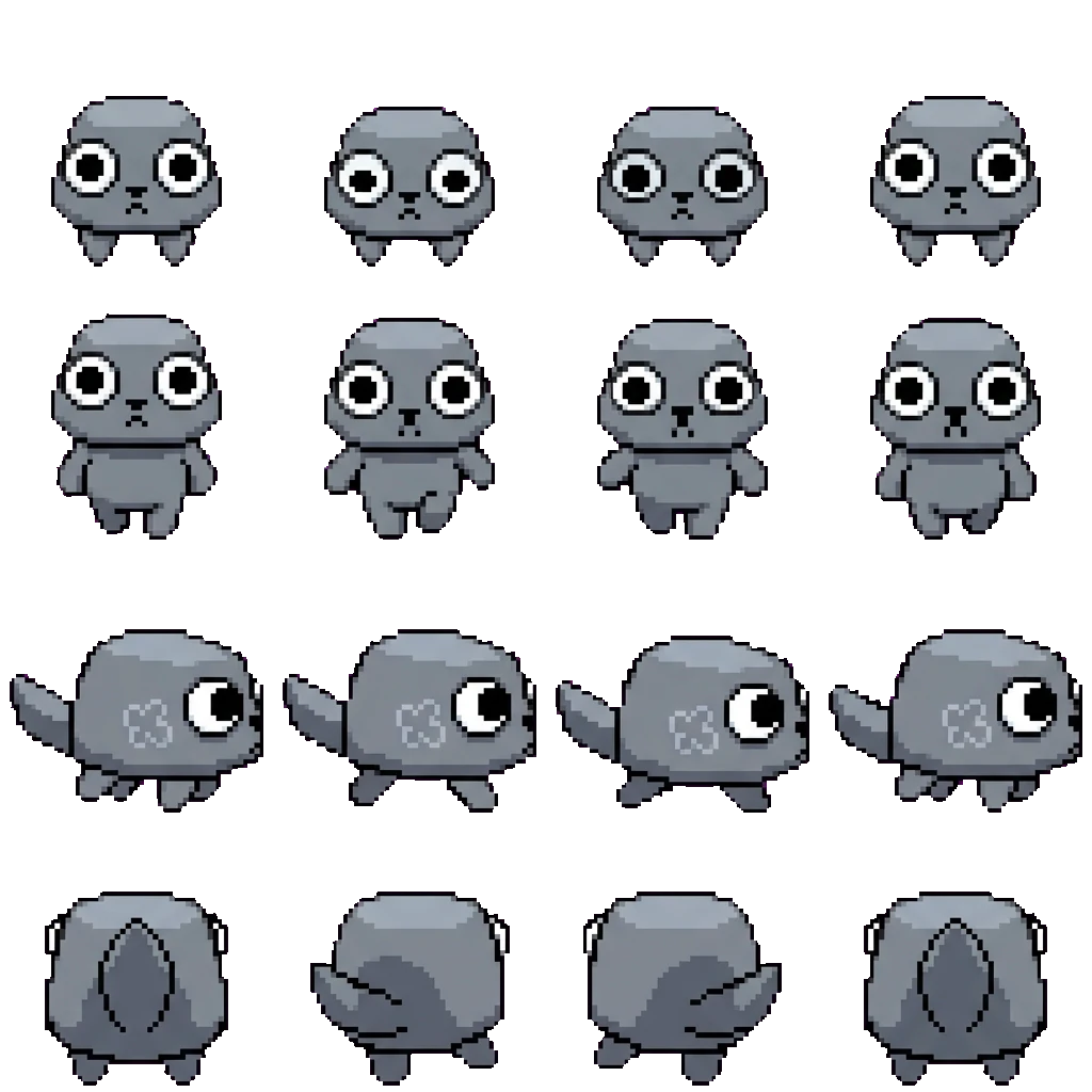 Pebble movement sprite