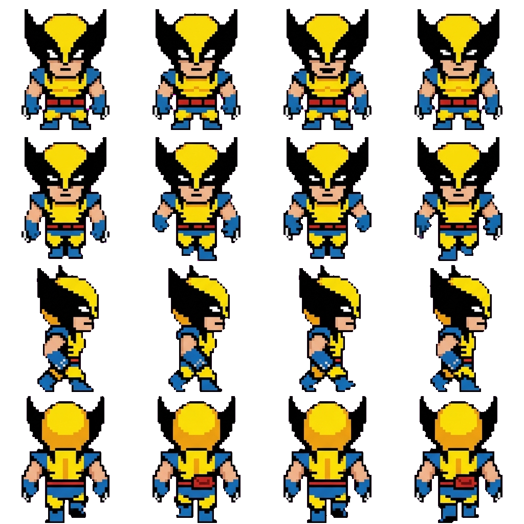 Wolverine movement sprite