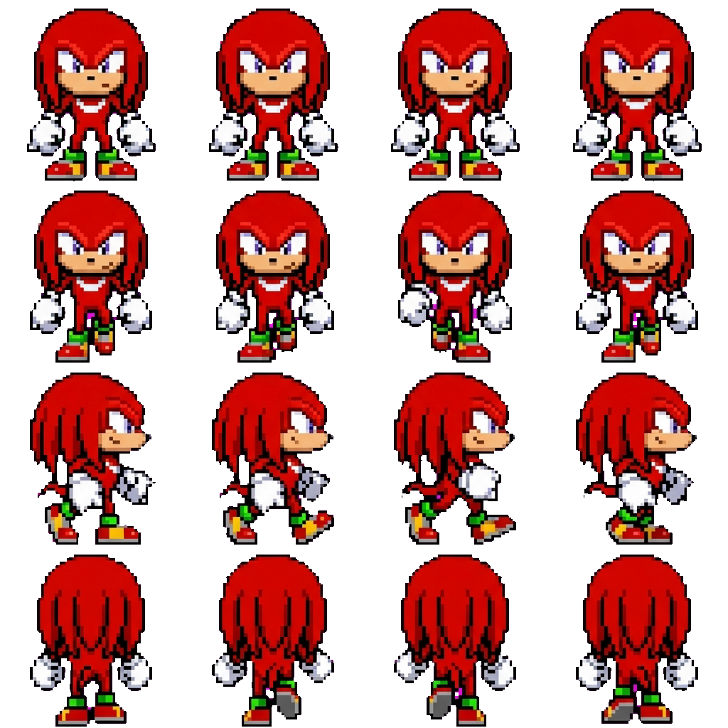 Knuckles movement sprite