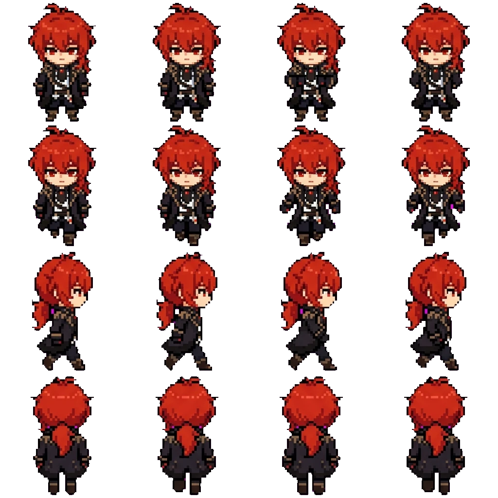 Diluc movement sprite