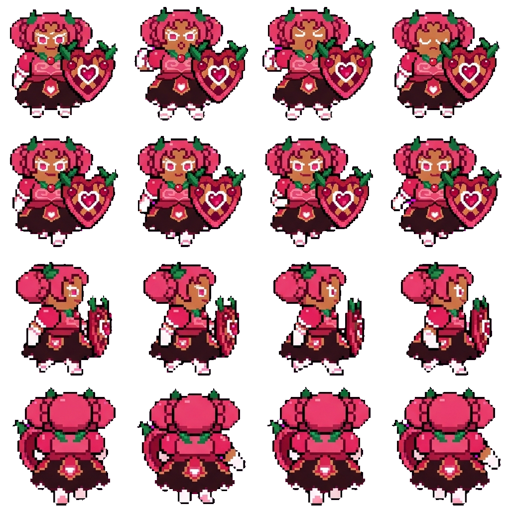 Hollyberry Cookie movement sprite