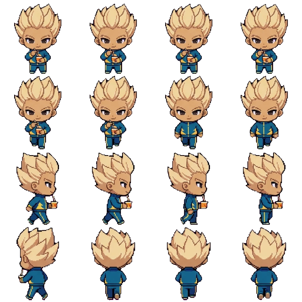 Gouenji Shuuya movement sprite