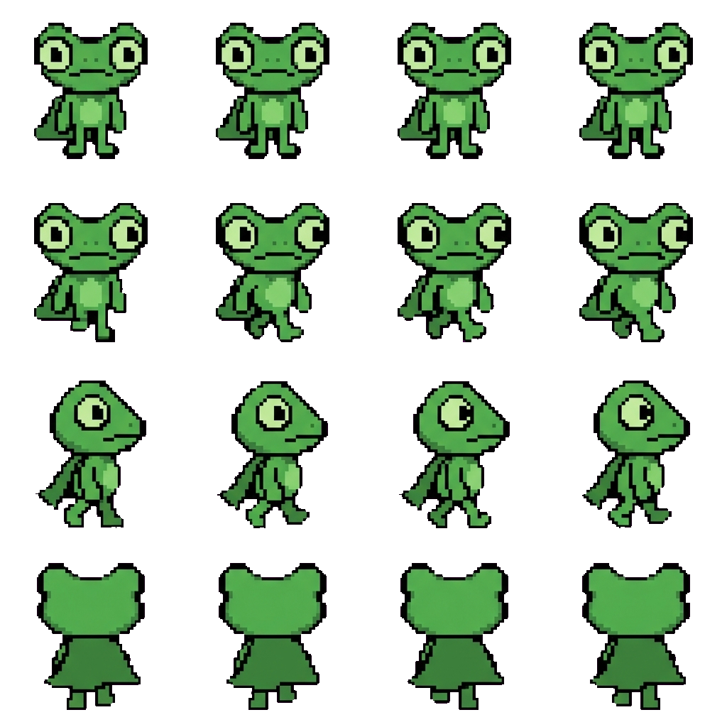 Froggy bean movement sprite